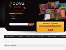 Tablet Screenshot of gopaliarts.com